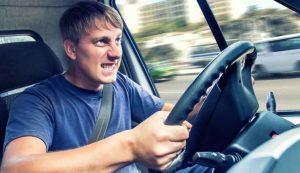 Automobilista arrabbiato