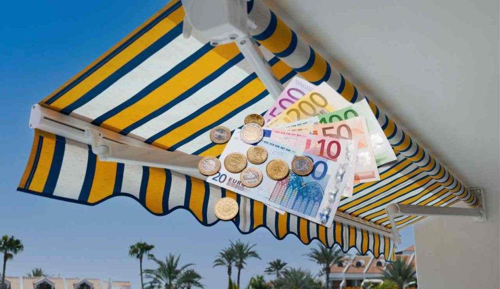 Tende da sole e soldi