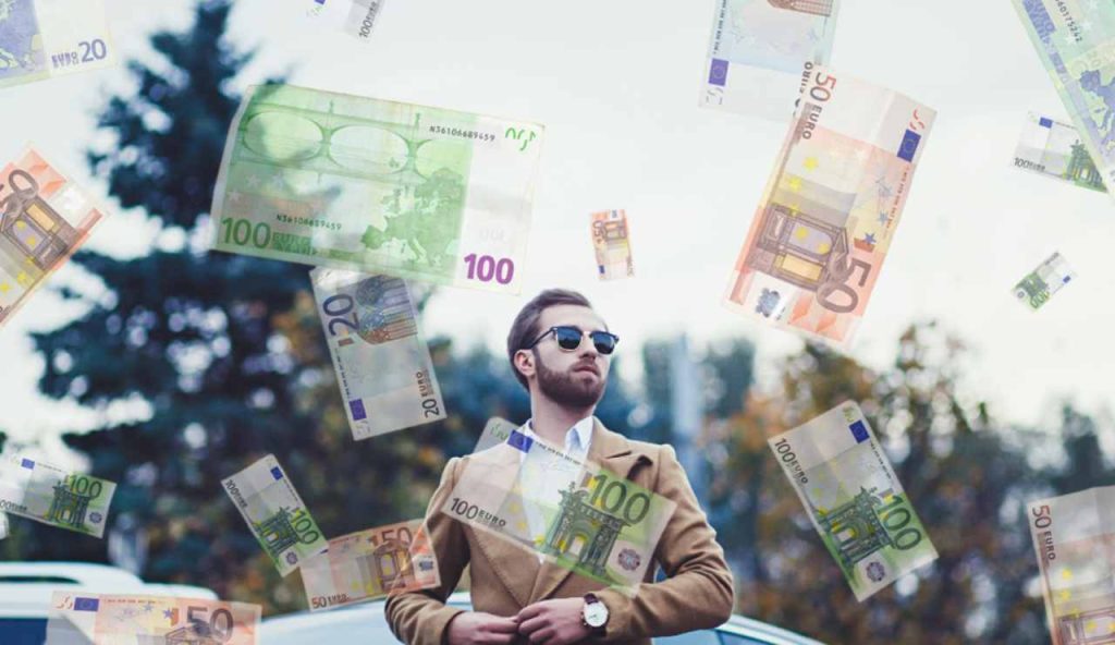 Illustrazione di un lavoratore che guadagna bene (Canva FOTO) - buildingcue.it
