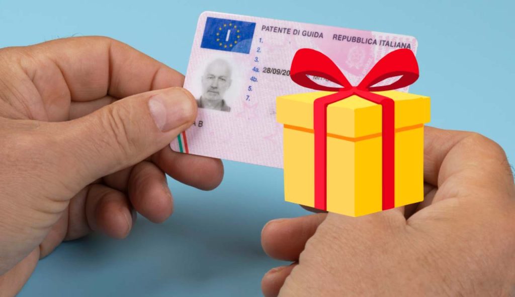 Illustrazione di una patente regalata (Canva FOTO) - buildingcue.it
