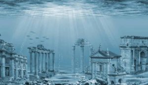 Illustrazione di antica città sommersa (Depositphotos foto) - www.buildingcue.it